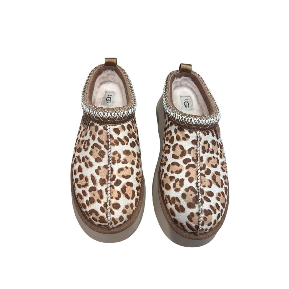 UGG Tazz Plains Leopard Print Slippers size  8ugg Jasmine New